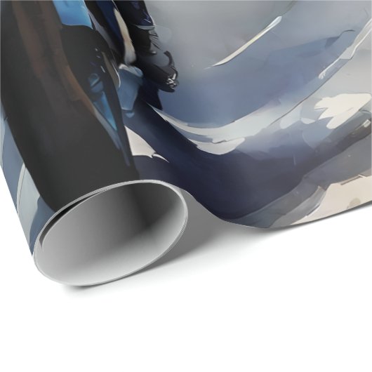 High-Speed avontuur in een levendig berglandschap Cadeaupapier (Rol Hoek)