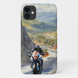 High-Speed avontuur in een levendig berglandschap Case-Mate iPhone Case