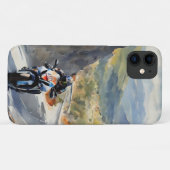 High-Speed avontuur in een levendig berglandschap Case-Mate iPhone Case (Achterkant (horizontaal))