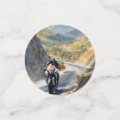 High-Speed avontuur in een levendig berglandschap Confetti (Kleine voorkant)