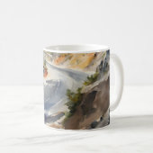 High-Speed avontuur in een levendig berglandschap Koffiemok (Voorkant rechts)