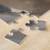 High-Speed avontuur in een levendig berglandschap Legpuzzel (Zijkant)