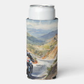 High-Speed avontuur in een levendig berglandschap Seltzer Blikjeskoeler (Seltzer Voorkant)