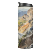 High-Speed avontuur in een levendig berglandschap Thermosbeker (Geroteerd rechts)