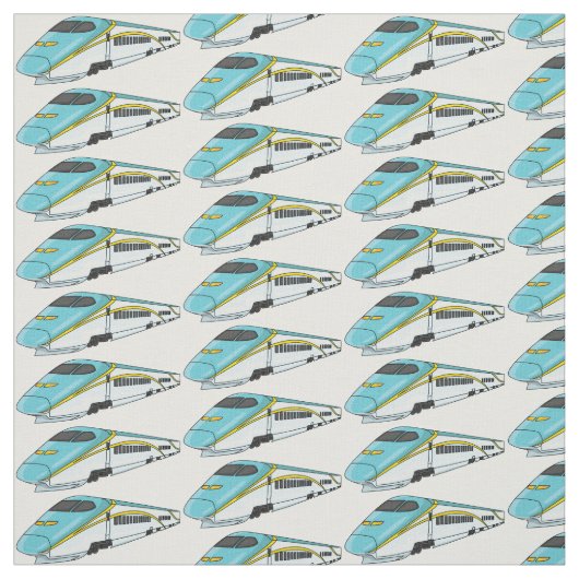 High speed bullet train cartoon illustration stof (Swatch)