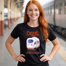 High-Speed CRH380BL China Railway elektrische trei T-shirt