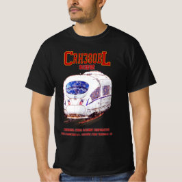 High-Speed CRH380BL China Railway elektrische trei T-shirt