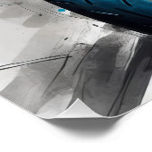 High-speed motorrijder - vet, dynamisch, Vibra Perfect Poster (Hoek)