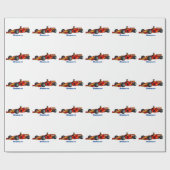 High speed racing cars cartoon illustration cadeaupapier (Vlak)