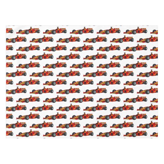 High speed racing cars cartoon illustration tafelkleed (Voorkant (Horizontaal))