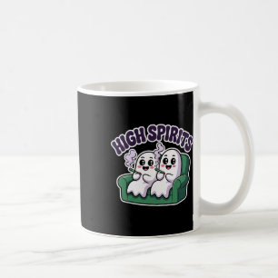 High Spirits Funny Ghost Weed Halloween Humor Koffiemok