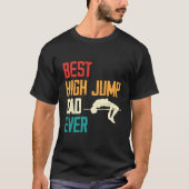 High springen track en veld papa  vader Hi T-shirt (Voorkant)
