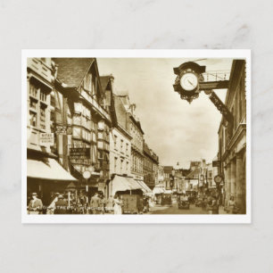 High St., Winchester, Vintage van Engeland Briefkaart