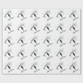 High-step dansen naar de aangepaste muziek cadeaupapier (Vlak)