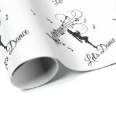 High-step dansen naar de aangepaste muziek cadeaupapier (Rol Hoek)