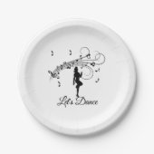 High-step dansen naar de aangepaste muziek papieren bordje (Voorkant)