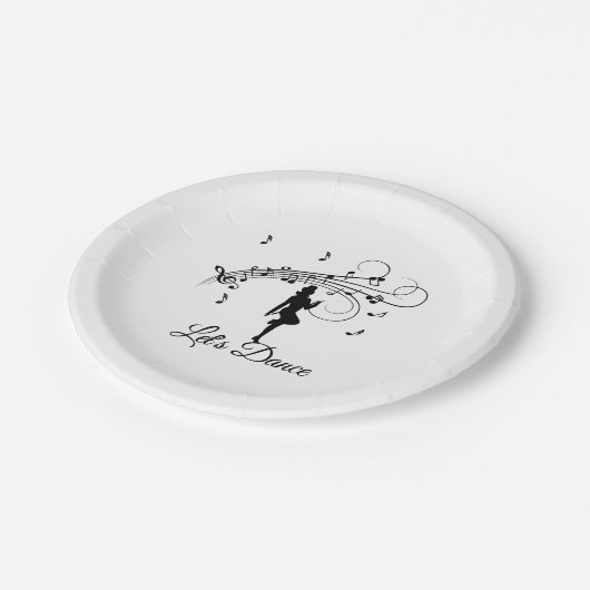 High-step dansen naar de aangepaste muziek papieren bordje (Gekanteld)