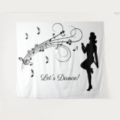 High-step dansen naar de aangepaste muziek wandkleed (Voorkant (horizontaal))