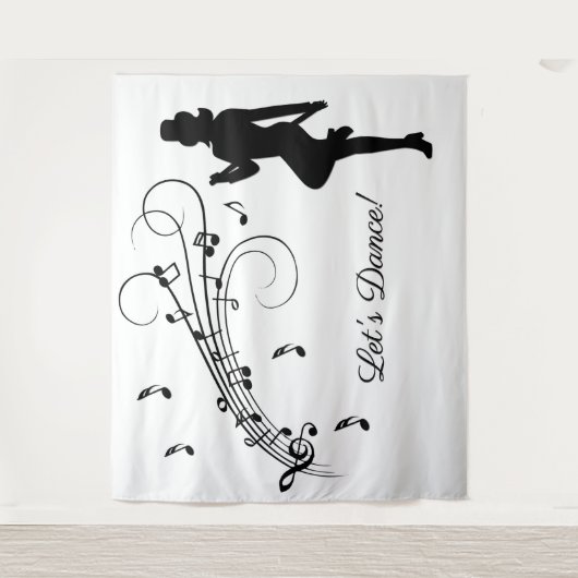 High-step dansen naar de aangepaste muziek wandkleed (Voorkant)