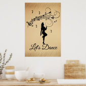 High Step dansen op maat muziek Poster (Keuken)