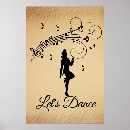 High Step dansen op maat muziek Poster (Voorkant)