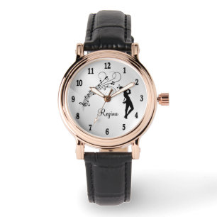 High Step Tap Dancer Personaliseerde met Aantallen Horloge