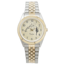 High Step Tap Dancer Personaliseerde met Aantallen Horloge