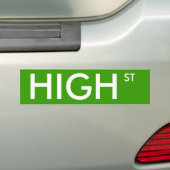 High Street Bumpersticker (Op auto)