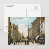 High Street, Cardiff Briefkaart (Voorkant / Achterkant)