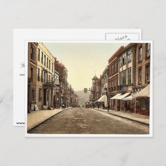 High Street, Guildford, Engeland, klassiek Photoch Briefkaart (Voorkant / Achterkant)
