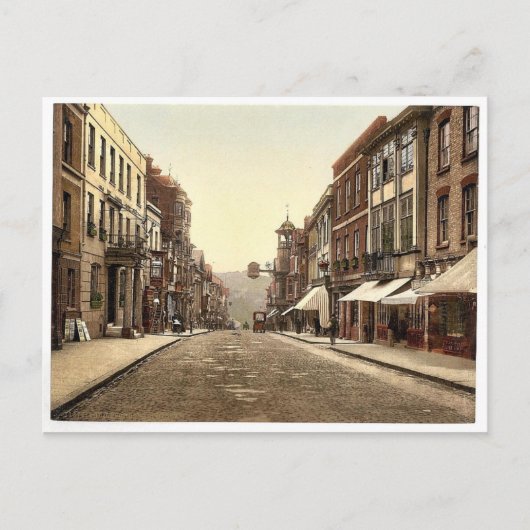 High Street, Guildford, Engeland, klassiek Photoch Briefkaart (Voorkant)