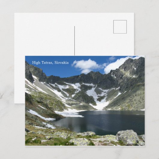 High Tatras, Briefkaart Slowakije (Voorkant / Achterkant)