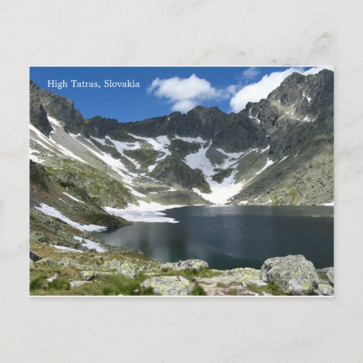 High Tatras, Briefkaart Slowakije (Voorkant)