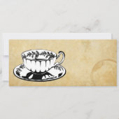 High Tea/Aftermiddag Tea-uitnodiging Kaart (Voorkant)