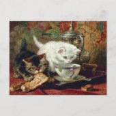 High Tea Cats Henriëtte Ronner-Knip Briefkaart (Voorkant)
