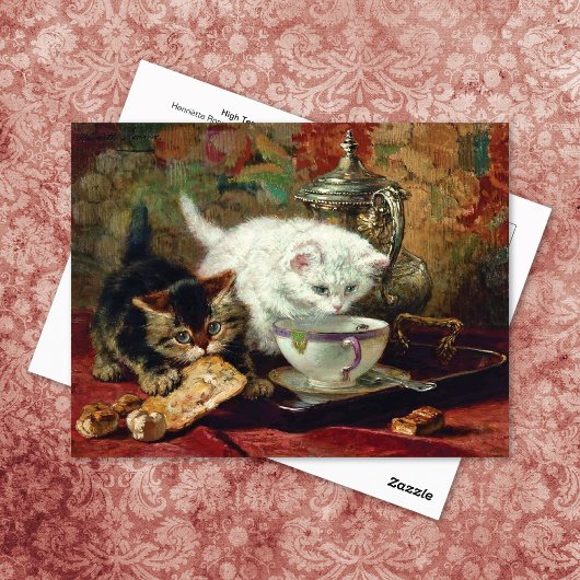 High Tea Cats Henriëtte Ronner-Knip Briefkaart