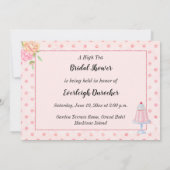 High Tea Foto Bruids Douche Uitnodiging (Achterkant)