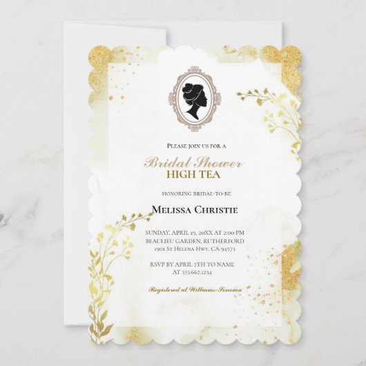 High Tea Garden Party, mooie zachte pastel Kaart (Voorkant)