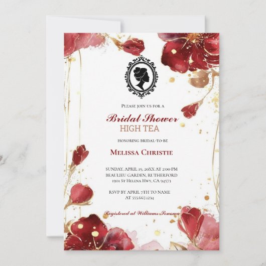 High Tea Garden Party, mooie zachte pastel Kaart (Voorkant)