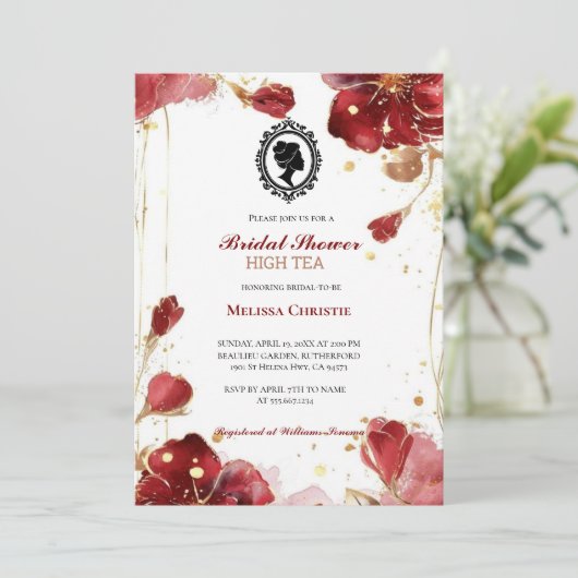 High Tea Garden Party, mooie zachte pastel Kaart (Staand voorkant)