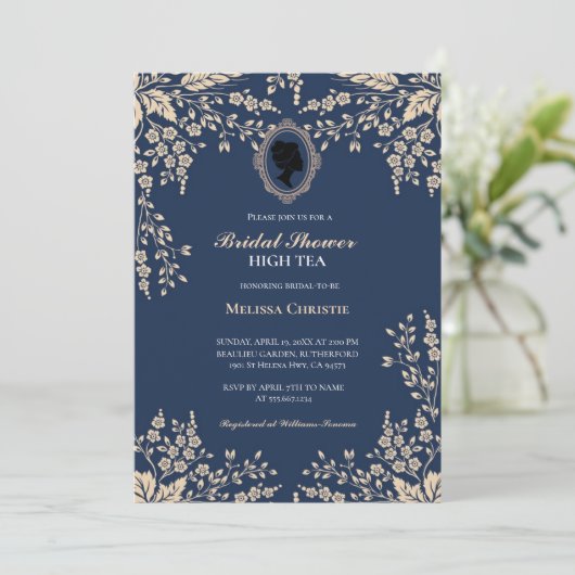 High Tea Garden Party, mooie zachte pastel Kaart (Staand voorkant)