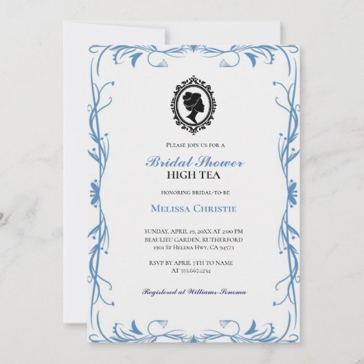 High Tea Garden Party, mooie zachte pastel Kaart (Voorkant)