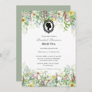 High Tea Garden Party, mooie zachte pastel Kaart