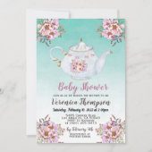 High Tea Party Baby shower uitnodiging (Voorkant)