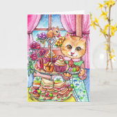 High Tea Party Kaart (Gele Bloem)