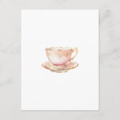 High Tea Pastel Bridal Shower Party Game Informatiekaartje (Achterkant)