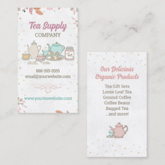 High Tea Set Visitekaartje