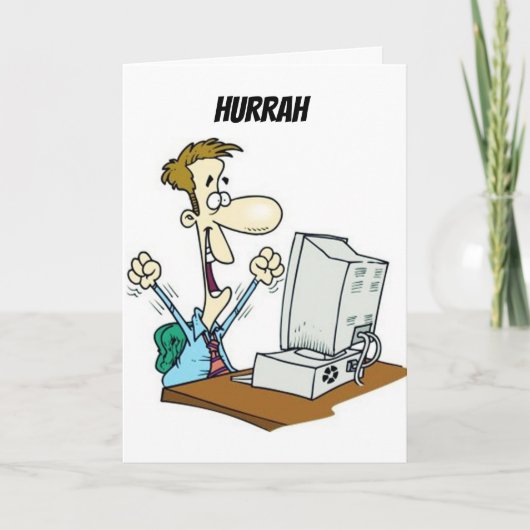 **** HIGH TECH*** 40ste VERJAARDAG WENSEN Kaart (Voorkant)