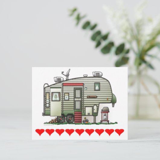 High Tech 5th Wheel Briefkaart (Staand voorkant)