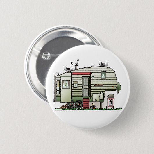 High Tech 5th Wheel Camper Button (Voorkant /achterkant)